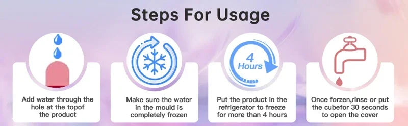 Ice Face Roller – Silicone Beauty Ice Cube for Puffiness, Pore Tightening & Skin Refresh