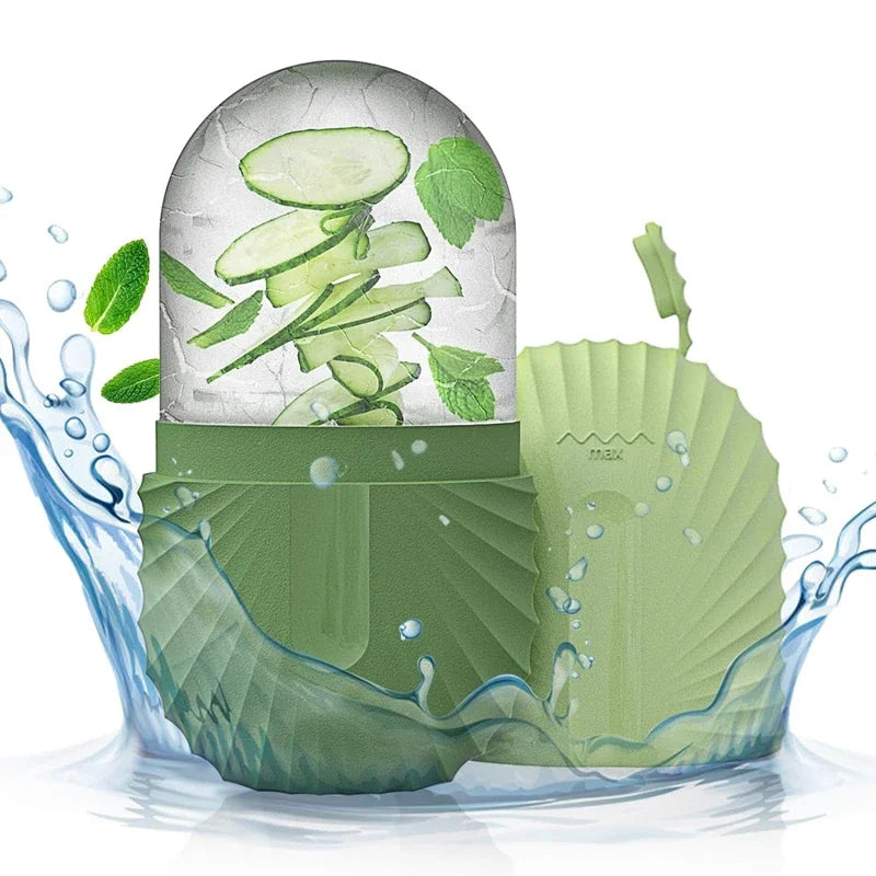 Ice Face Roller – Silicone Beauty Ice Cube for Puffiness, Pore Tightening & Skin Refresh
