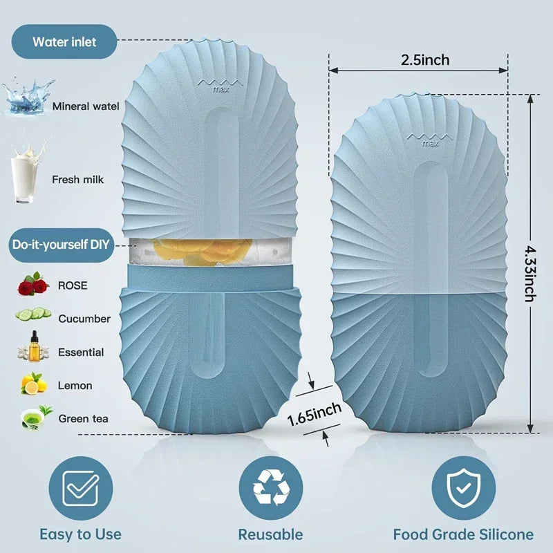 Ice Face Roller – Silicone Beauty Ice Cube for Puffiness, Pore Tightening & Skin Refresh